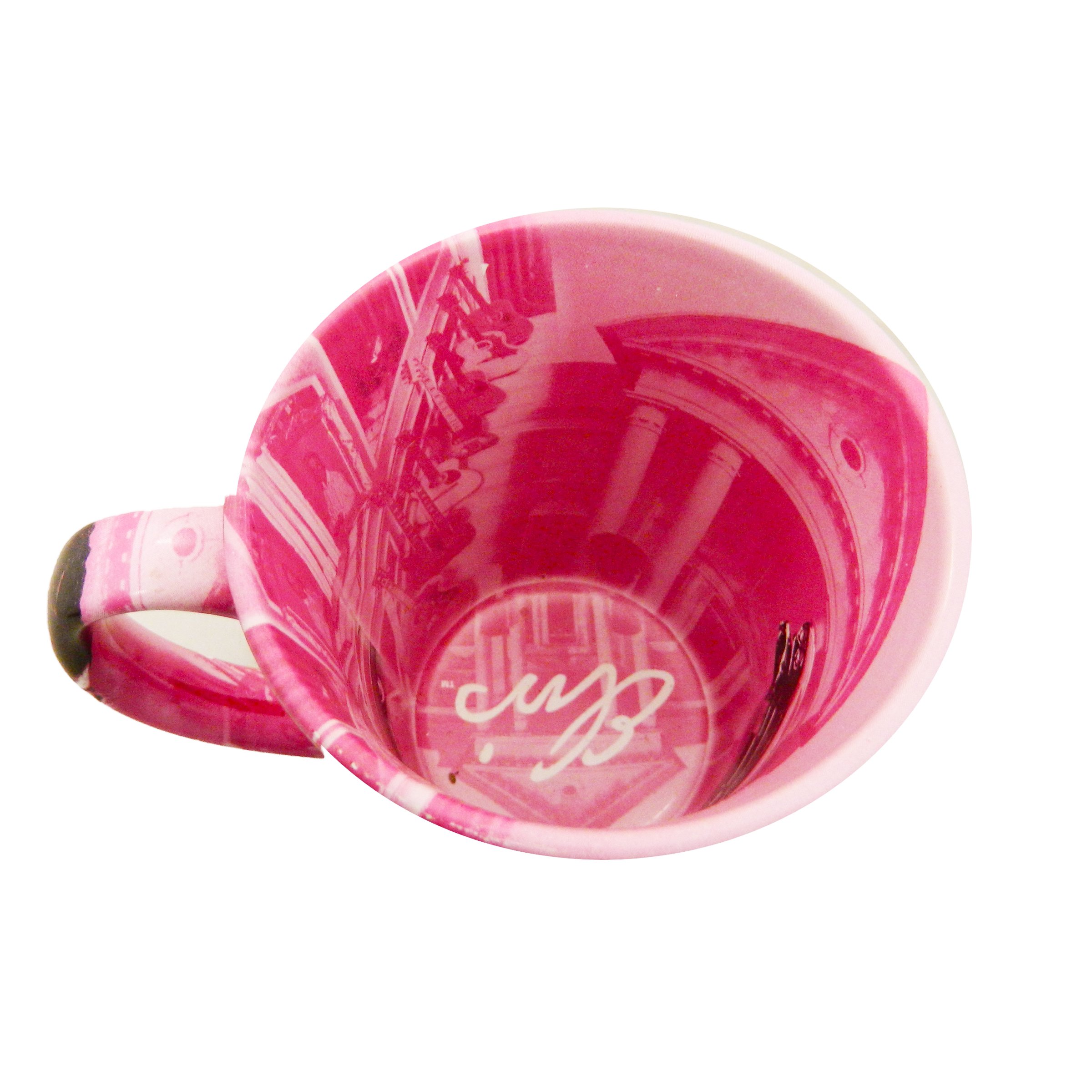 Elvis Presley Coffee Mug - 12 oz Ceramic Latte Pink Cup with Guitar Design - Perfect for Elvis Fans, Coffee Lovers & Gift Giving