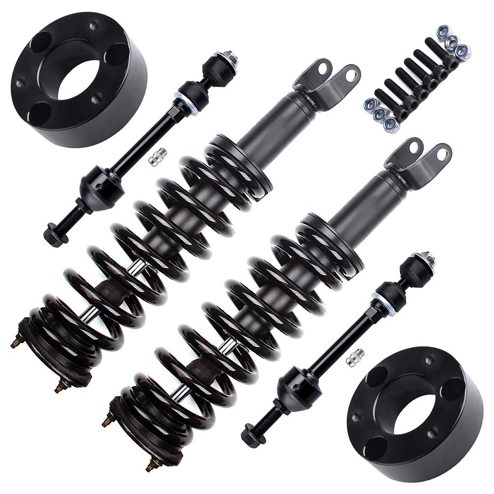 CCiyu Front Sway Bar End Link & Strut Spring Assembly - 171111 F Shock Absorber & 2.5