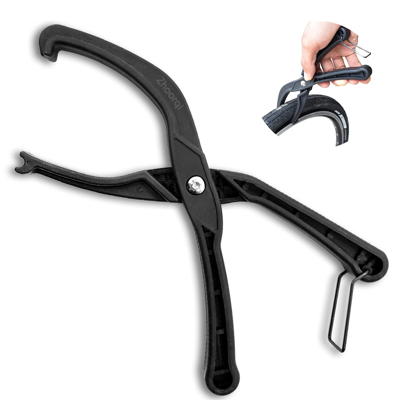 ZHOORQI Bike Tire Levers - Heavy Duty Bicycle Tire Pliers with Non-Slip Grip, Labor-Saving Mountain & Road Bike Tire Changer Tool - Perfect for Flat Tire Repair and Cycling Maintenance