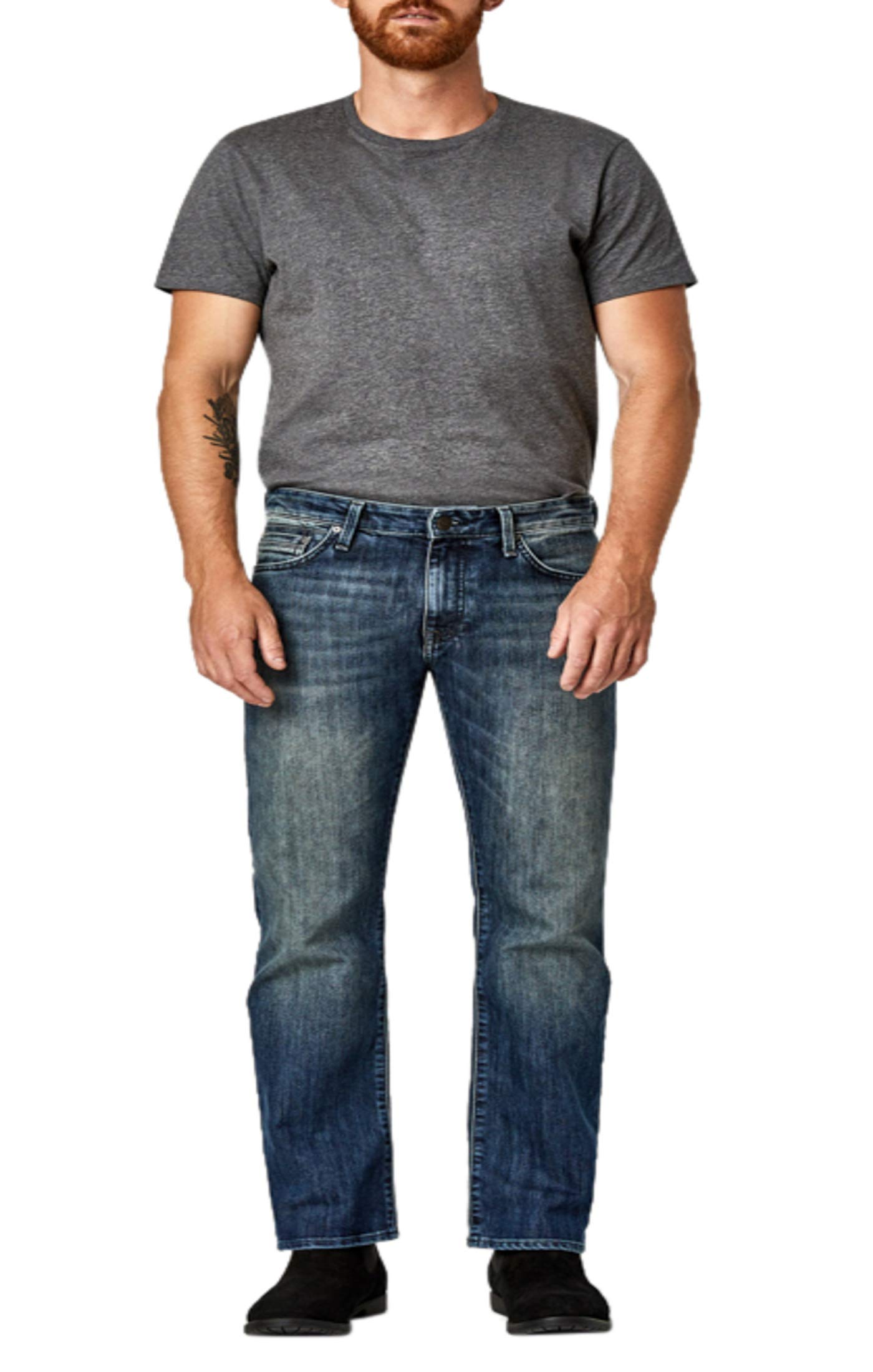 Mavi Josh Men's Bootcut Jeans - Regular Rise, Classic Fit Denim Pants for Casual Wear & Everyday Comfort