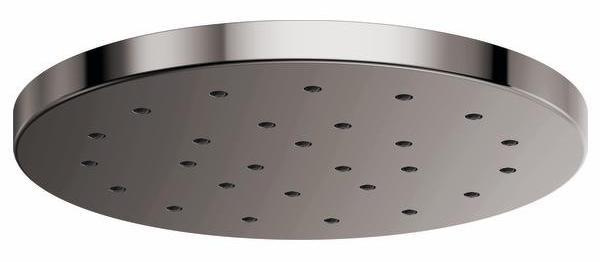 Brizo 81987 BNX H2OKinetic Round Raincan Shower Head in Brilliance Black Onyx - High Pressure Water Saving Showerhead for Luxurious Spa-Like Bathroom Experience