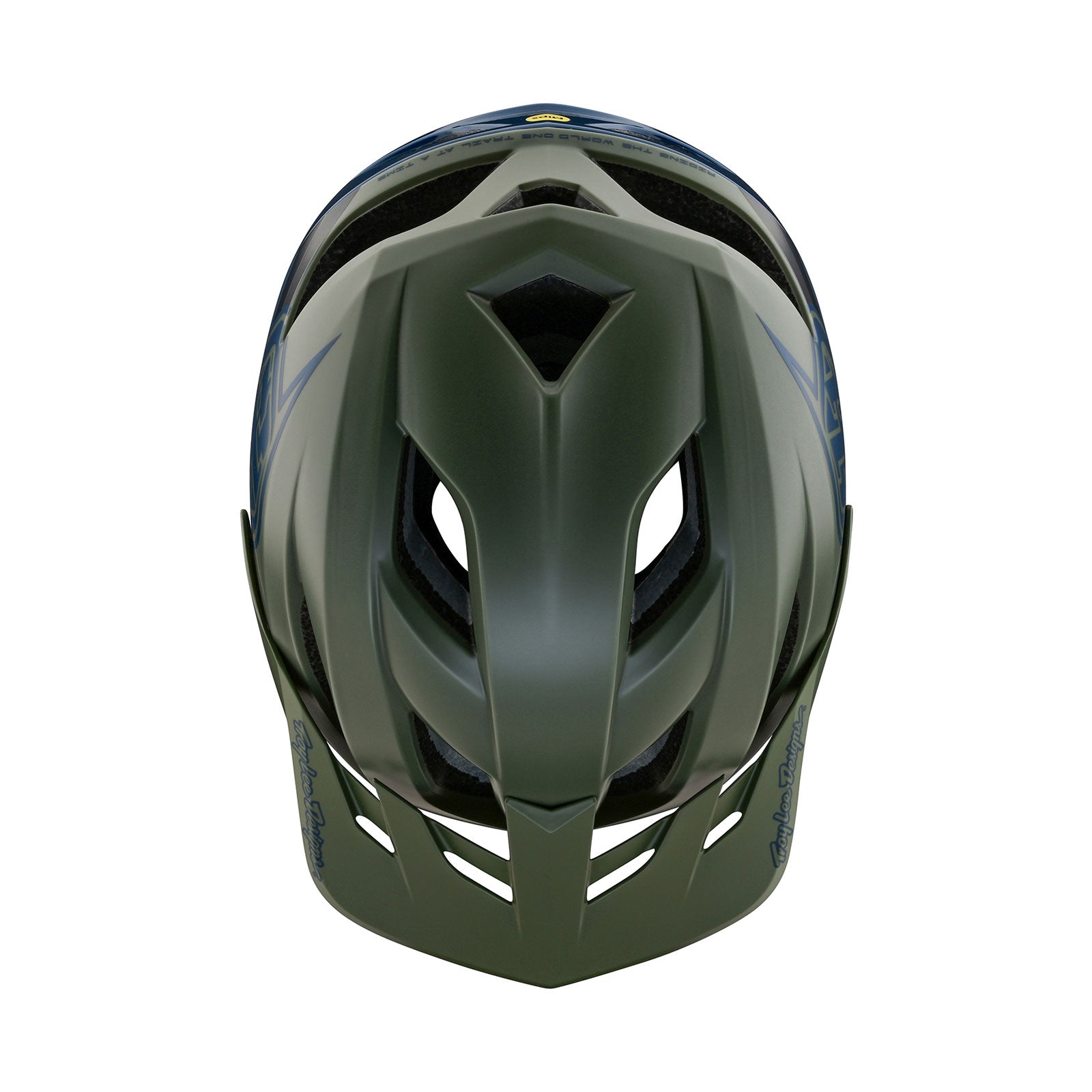 Flowline SE Tactical Helmet Badge - Olive & Indigo Camo for Military, Airsoft, and Outdoor Adventure Gear | High-Visibility Patch for Helmets, Vests, and Backpacks