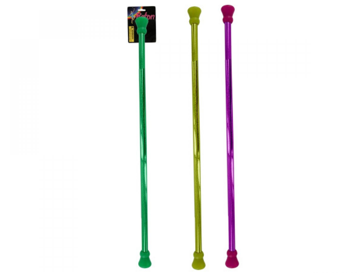 48-Pack Bulk Plastic Glitter Baton Set - Colorful Cheerleading Batons for Sports Events, Dance Performances & Party Decorations - Perfect for Kids, Cheerleaders & Event Planners