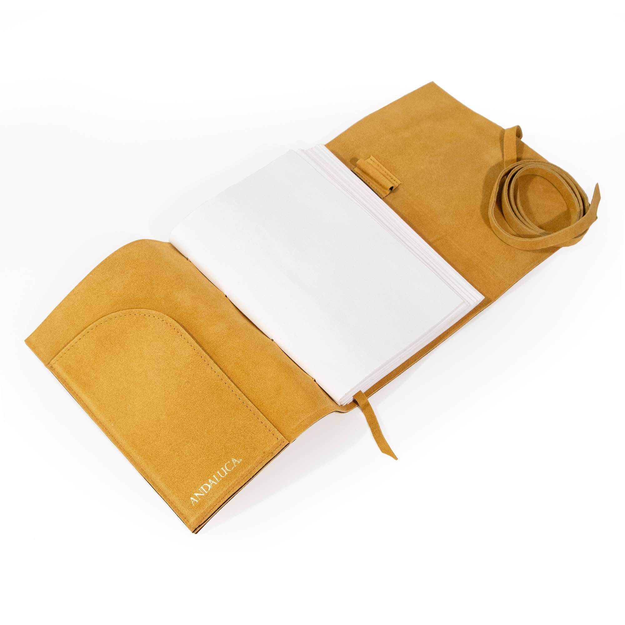 Premium Large Dijon Yellow Suede Journal - Leather Bound Writing Notebook for Travel, Work & Creative Inspiration | Perfect Gift for Writers & Professionals