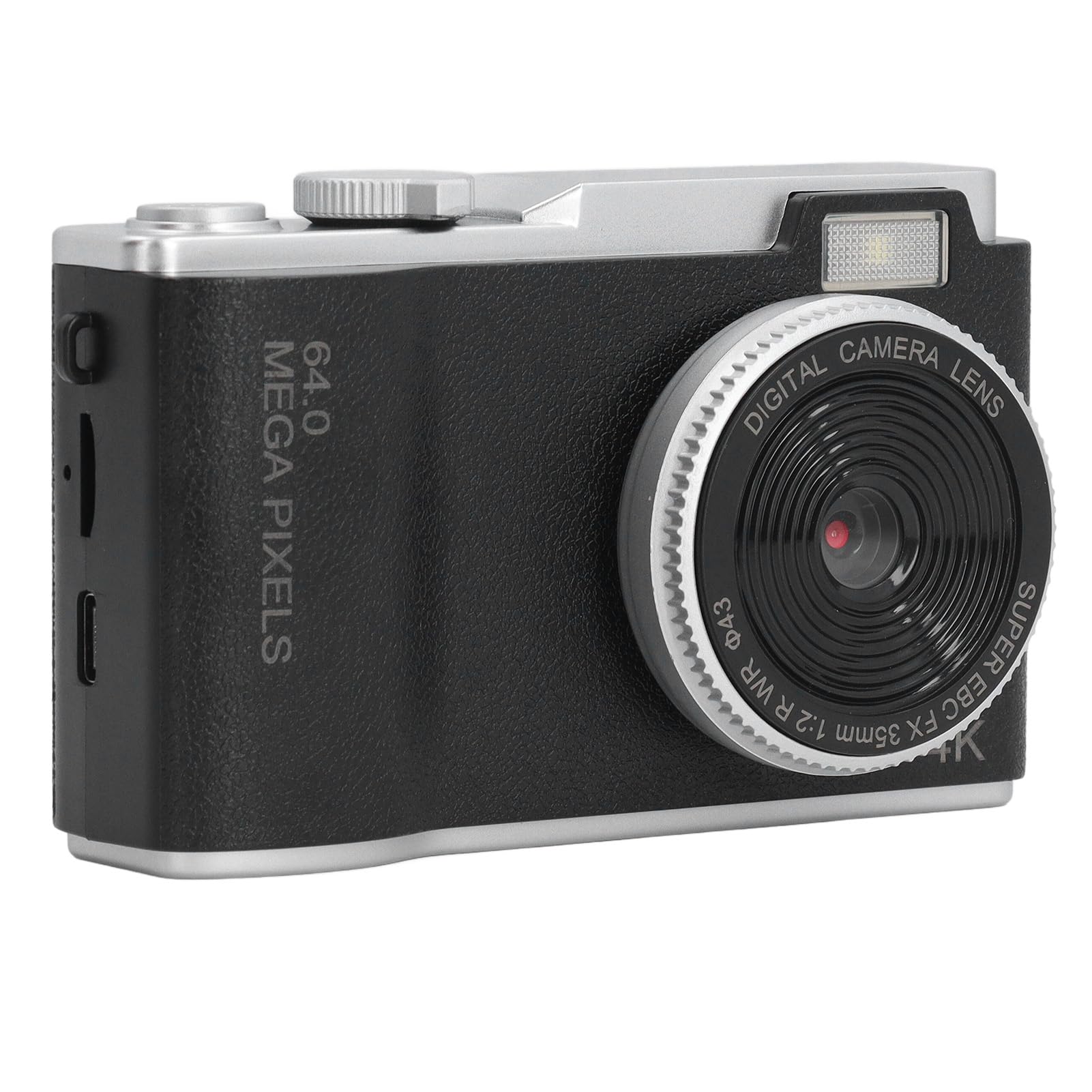 4K Digital Camera for Adults - Portable Compact Selfie Camera with 2.4