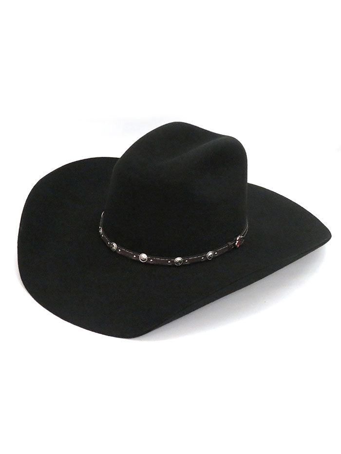 Justin JF0230BUST44 2X Buster Premium Black Felt Cowboy Hat for Men - Western Style, Rodeo, and Outdoor Adventures