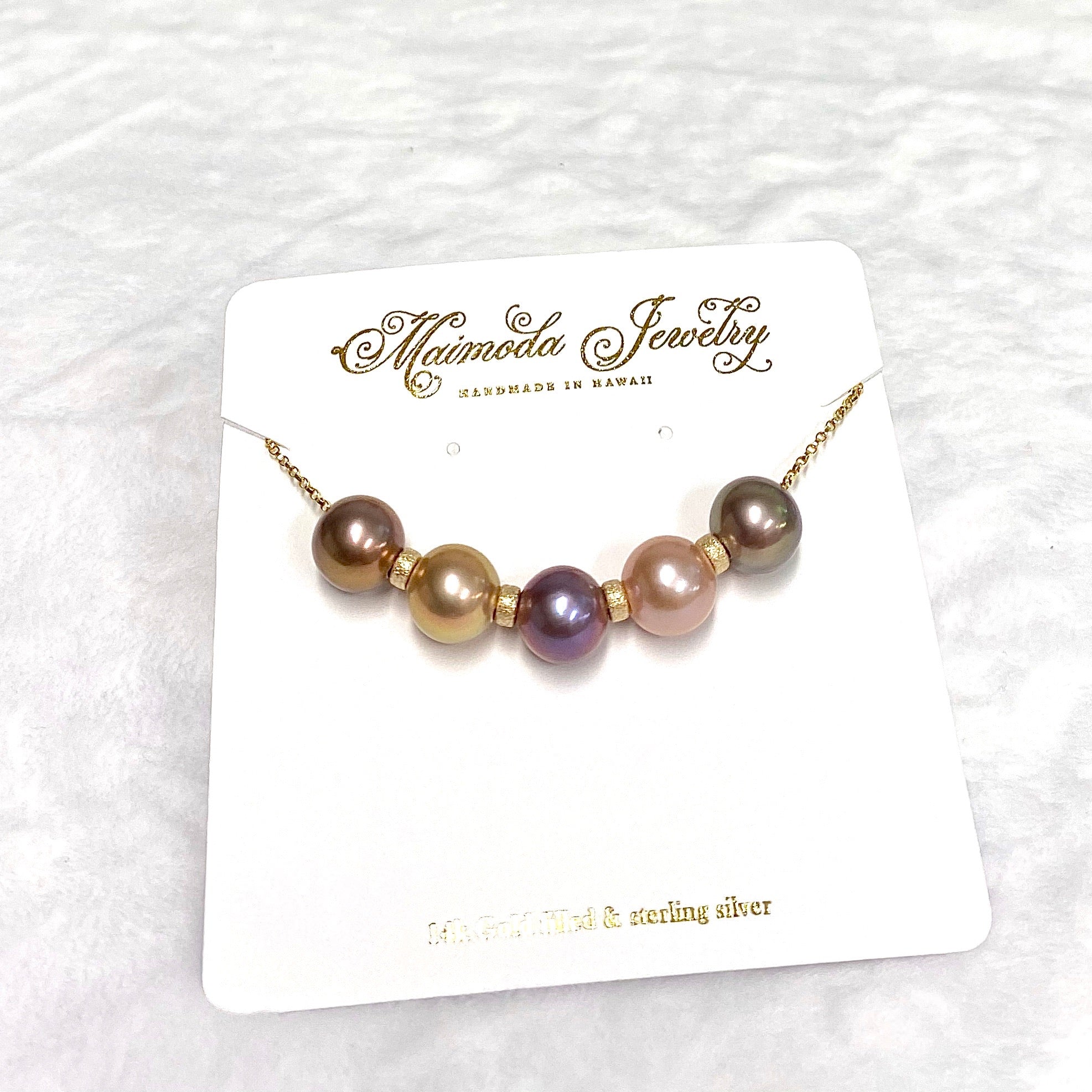 NEW 5 Edison Pearls Necklace - Elegant Cultured Pearl Jewelry for Women - Perfect for Weddings, Parties & Special Occasions