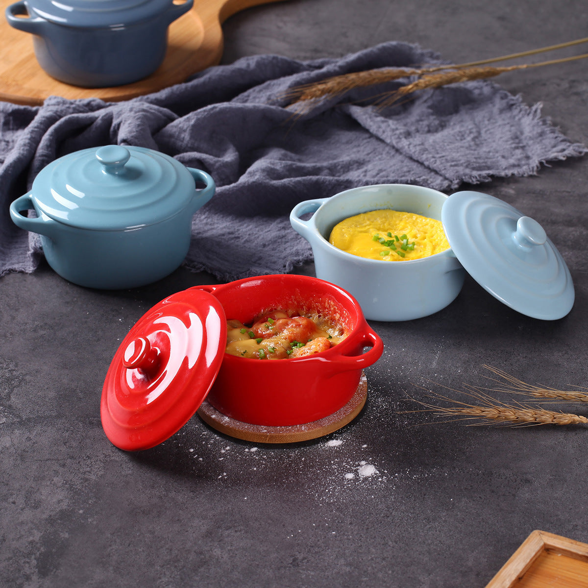 Kalours Mini Baking Pot with Lid - 50% Off Clearance Sale | Perfect for Cupcakes, Brownies & Small Batch Baking