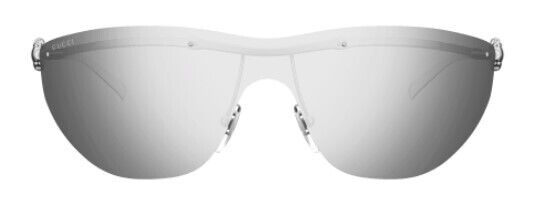 Gucci GG1700S 002 Silver/Silver Cat Eye Mirrored Women's Sunglasses - Stylish UV Protection for Fashion & Outdoor Activities
