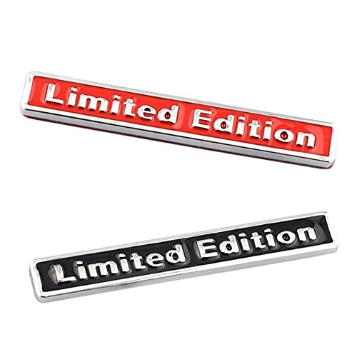 3D Metal Car Emblem Badge - Limited Edition Logo Sticker for Auto Decoration - Black (Perfect for Car Styling & Customization)