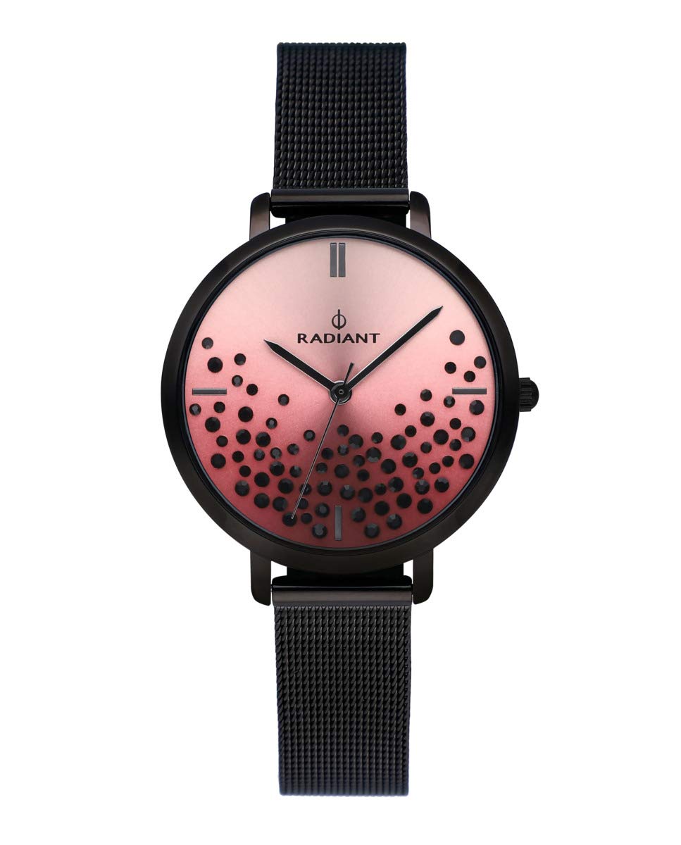 Stylish Women's Brass Plated Stainless Steel Quartz Sport Watch with Black Strap - Water Resistant & Durable for Running, Gym & Outdoor Activities (Model RA525603)