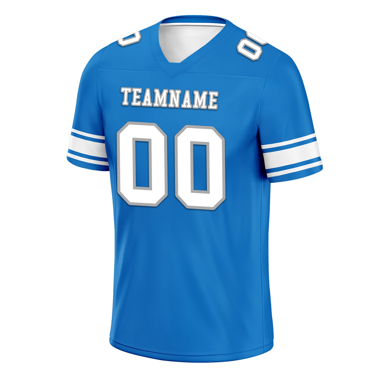 Custom Blue & White Detroit Lions Personalized Authentic Football Jersey FBJ02 E0601 - Perfect for Game Day, Fan Events & Sports Collectors
