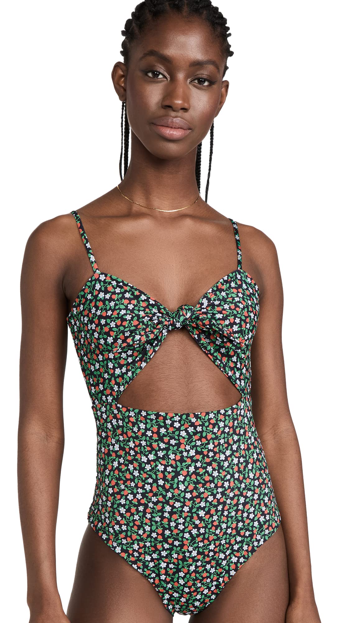 SEA Women's Floral Print Tie Front One Piece Swimsuit - Stylish Bathing Suit for Beach, Pool & Summer Vacations