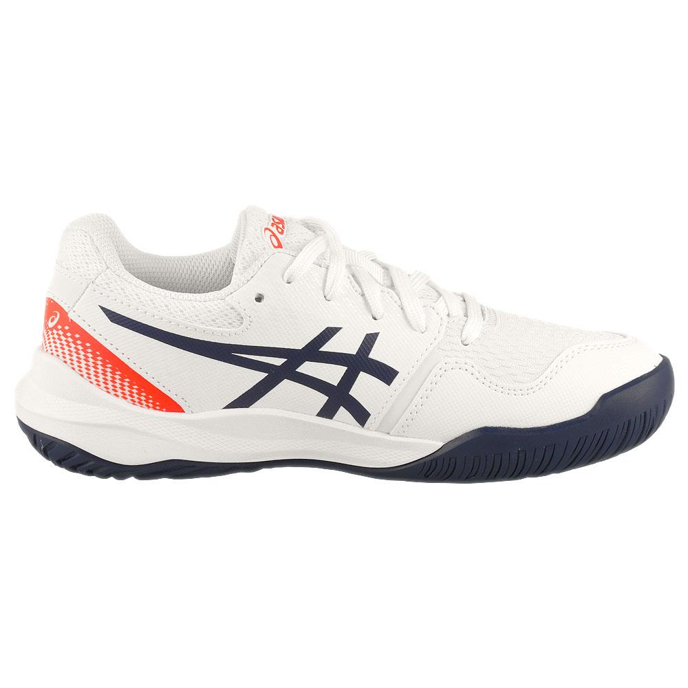 ASICS Junior Gel Resolution 9 GS Tennis Shoes for Kids - White/Blue Expanse - Lightweight & Supportive Court Sneakers for Junior Players - Perfect for Tennis Training & Matches