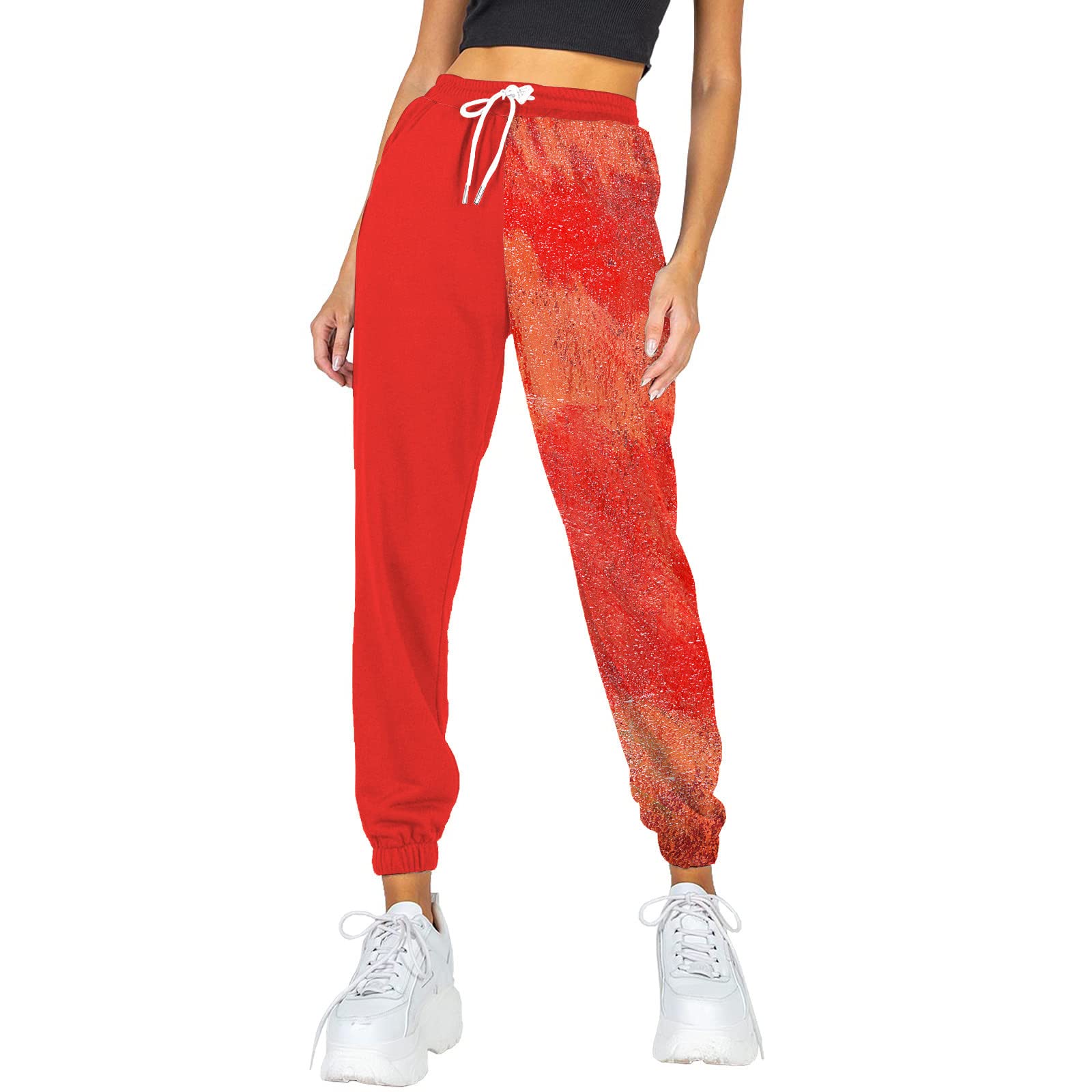 Chakimi Women's High Waist Workout Pants - Comfy Athletic Sweatpants with Pockets for Yoga, Running & Lounge | Black Leggings for Women