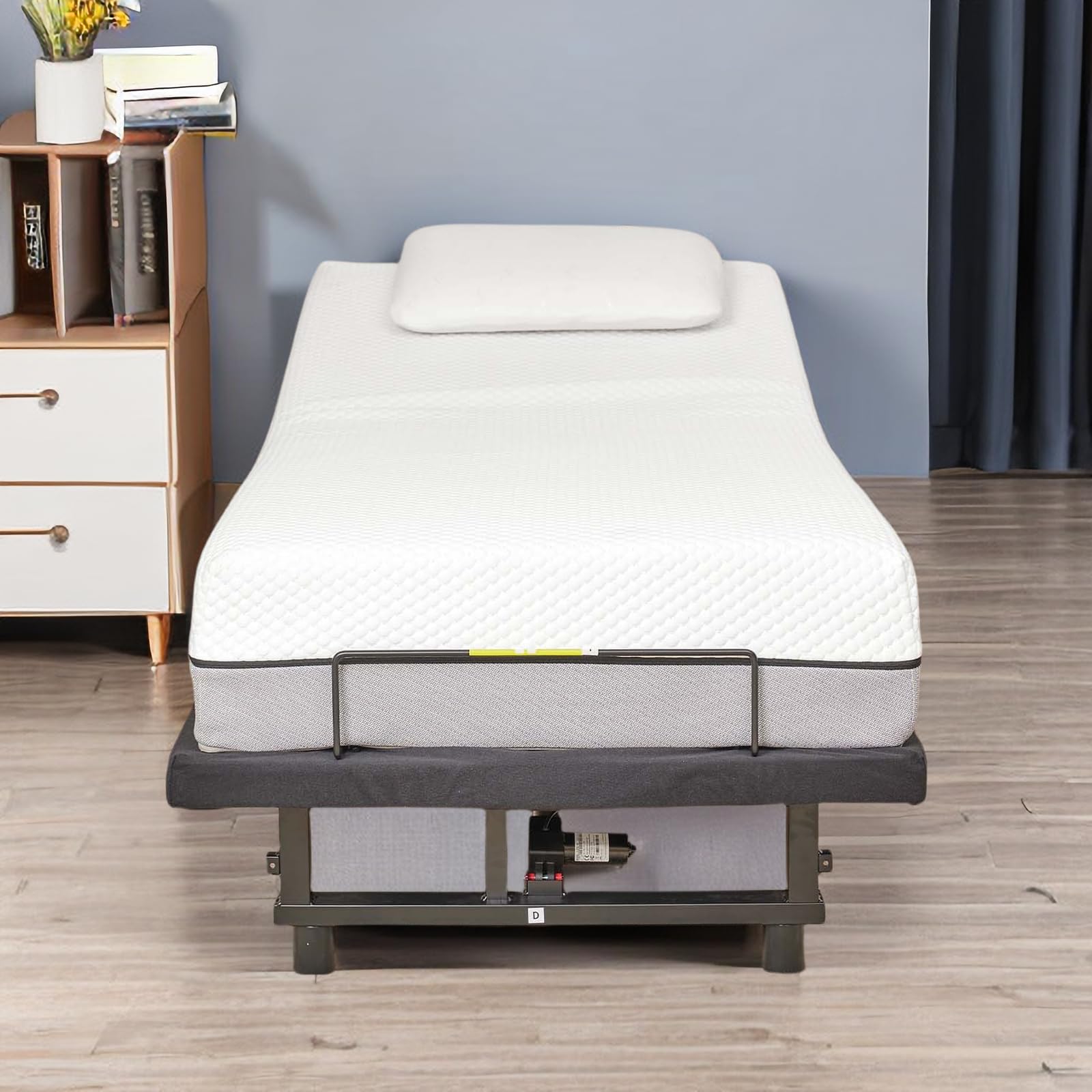 **Twin XL Adjustable Bed Frame with Wireless Remote - Quiet Motor, Zero Gravity & Ergonomic Design - Smart Electric Bed Base for Home, Office, or Guest Room Use**