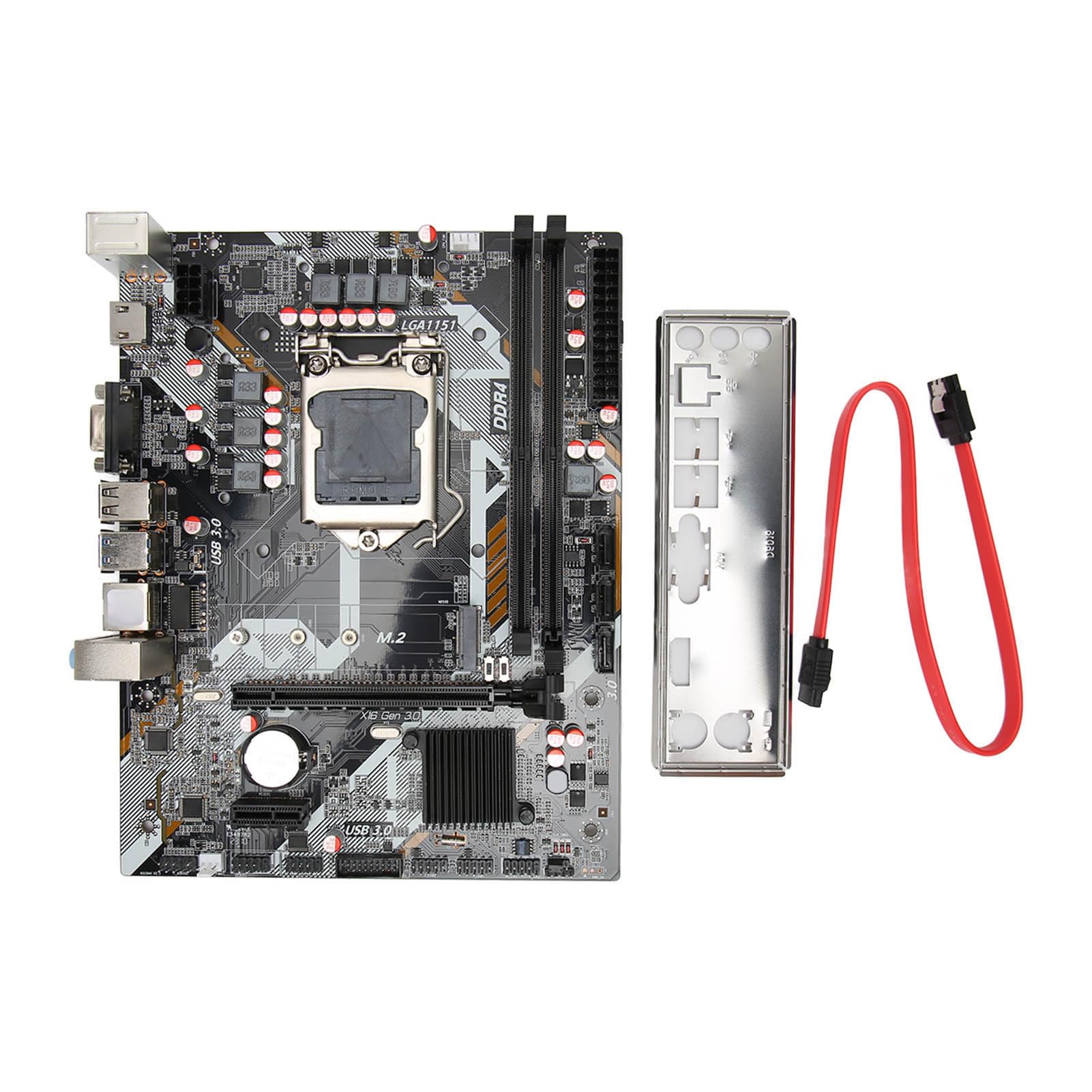 High Performance Computer Motherboard - Dual Channel DDR4 DIMM, NVME M.2 SSD Interface, PCI E 16X Gen 3.0 Slot, VGA/HDMI Video Output, Gigabit Ethernet, LGA 1151 CPU Support - Perfect for Gaming PC Builds, Workstations & Home Office Setups