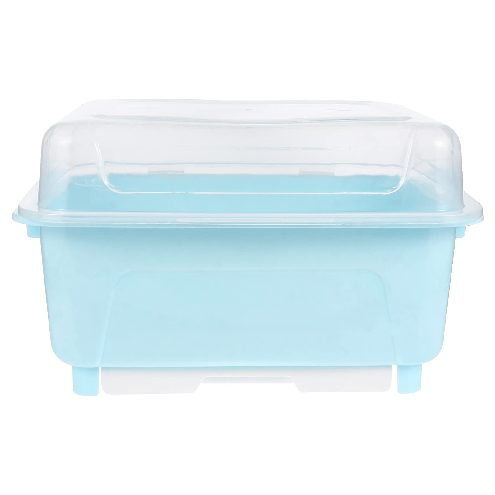Operitacx Baby Bottle Storage Box & Kitchen Dish Drying Rack - Multi-Purpose Organizer for Bowls, Chopsticks, Utensils with Lid Cover - Perfect for Baby Feeding, Restaurant Kitchen & Home Organization