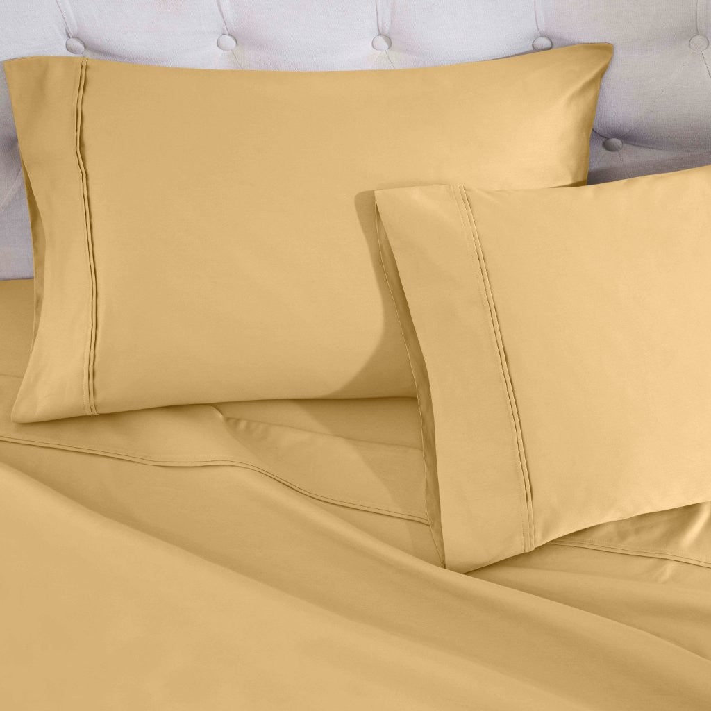 Luxury 1200 Thread Count Egyptian Cotton Deep Pocket Bed Sheet Set - Queen Size, Soft & Breathable for Ultimate Comfort - Perfect for Master Bedroom, Guest Room & Hotel Use