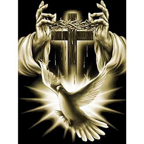 300 Piece Wooden Jigsaw Puzzle for Adults & Kids - Religious Cross Puzzle Game, Challenging & Stimulating Brain Teaser, Home Decor Gift for Christmas, Birthday, Family Game Night - Stress Relief & Relaxation Activity
