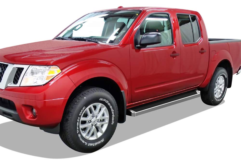 Premium Silver Running Boards Nerf Bars Side Steps for Nissan Frontier 2005-2025 Crew Cab - Durable Aluminum Alloy Step Bars with Anti-Slip Surface - Perfect for Off-Roading, Truck Access & Easy Entry/Exit