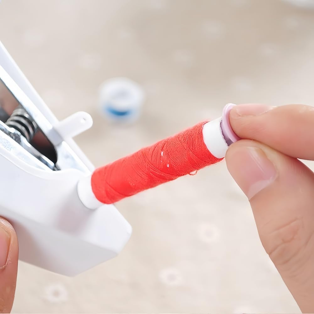 2024 Tinytailor Mini Sewing Machine - Portable Handheld Sewing Tool Kit for Quick Repairs (White) | Perfect for Travel, Emergency Fixes & DIY Crafts