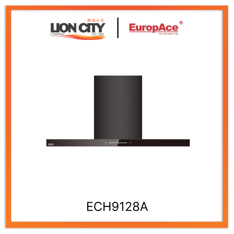 Europace ECH9128A 90cm Premium T Chimney Hood - Stainless Steel Kitchen Range Hood with LED Lights & Touch Control - Perfect for Modern Kitchens & Open-Plan Living Spaces