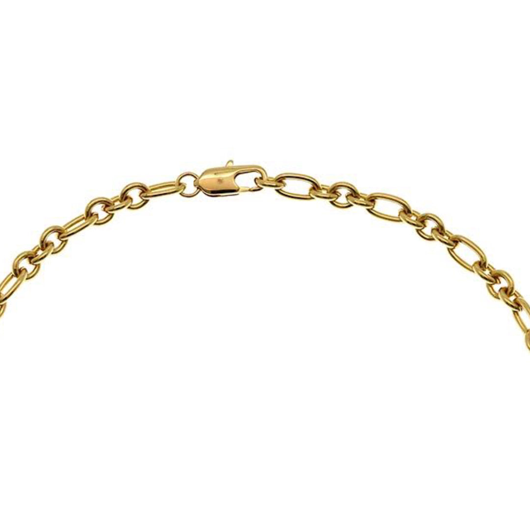 Goldbug Collection Oval & Round Heavy Chain Necklace for Women - 14K Gold Plated Layered Necklace, Trendy Chunky Link Chain Jewelry - Perfect for Casual Wear, Parties & Gifts