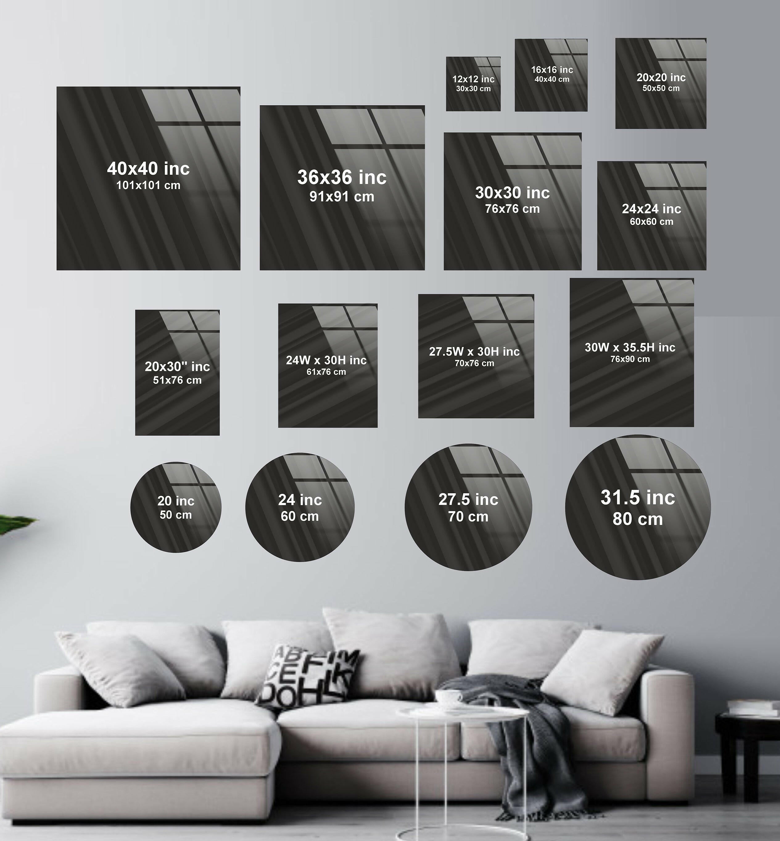 Abstract Glass Wall Art in Black, White & Gold - Modern Home Decor for Living Room, Bedroom & Office