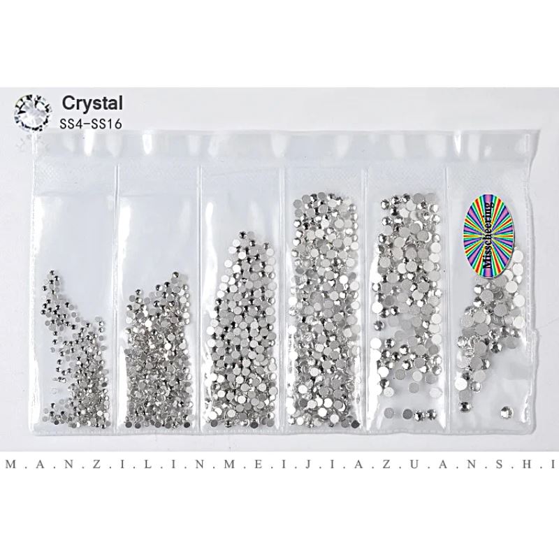 Premium Nail Rhinestones Kit - Mixed Sizes (SS5-SS20) for Nail Art, DIY Manicure, Salon & Home Use - Self-Adhesive Gems for Acrylic Nails, Gel Polish, Press On Nails & Decoration