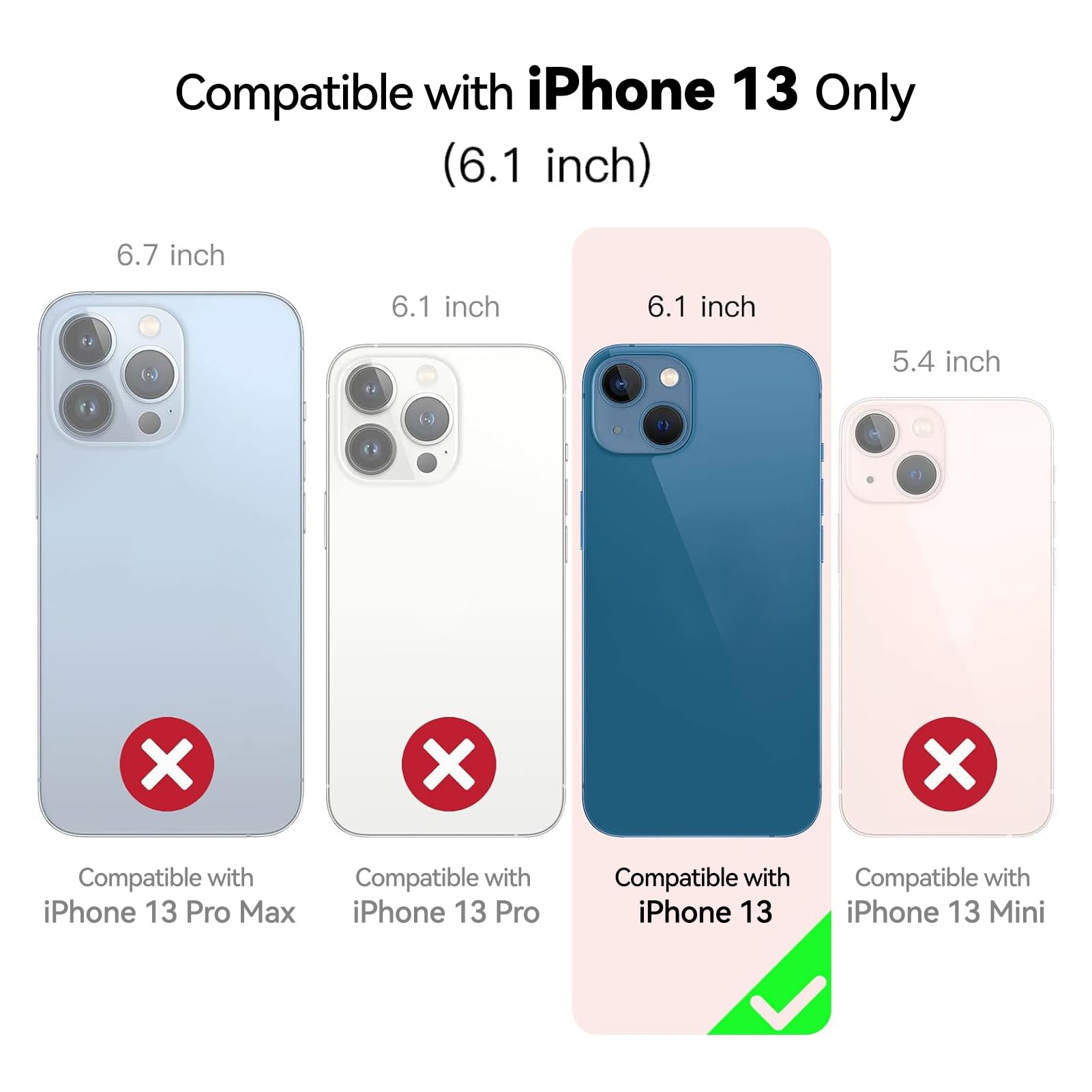 Premium Leather Wallet Phone Case for iPhone 13 (6.1