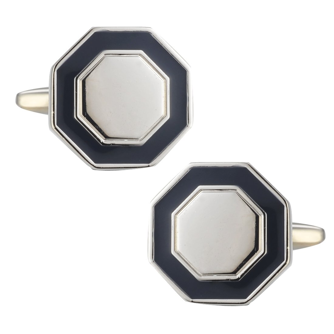 KissTies Men's Cufflinks & Shirt Studs Set - Gift Box for Weddings & Formal Events