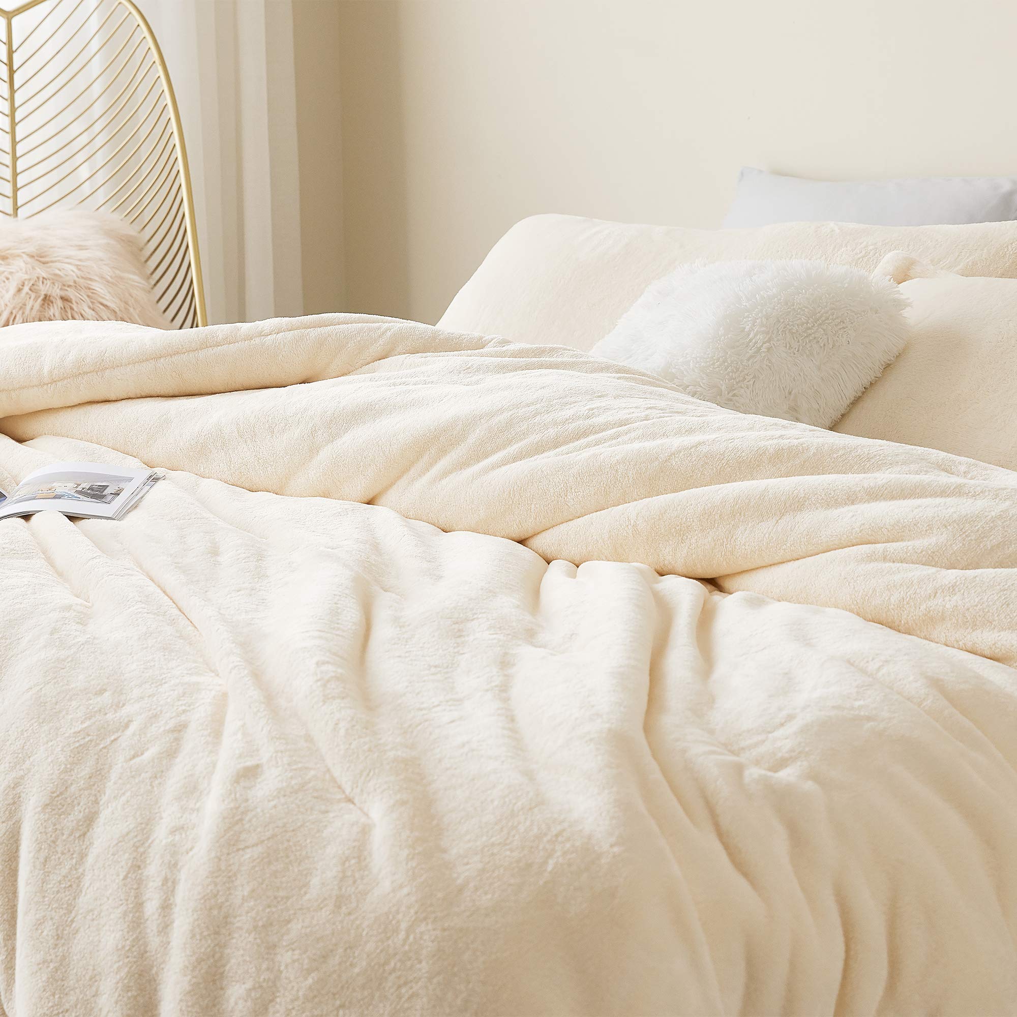 Byourbed Me Sooo Comfy - Coma Inducer® Oversized King Comforter Set in Ecru | Ultra Soft Bedding for Luxurious Sleep & Cozy Nights