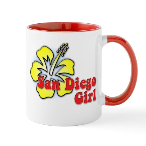 White/Red Inside - San Diego Girl Mug