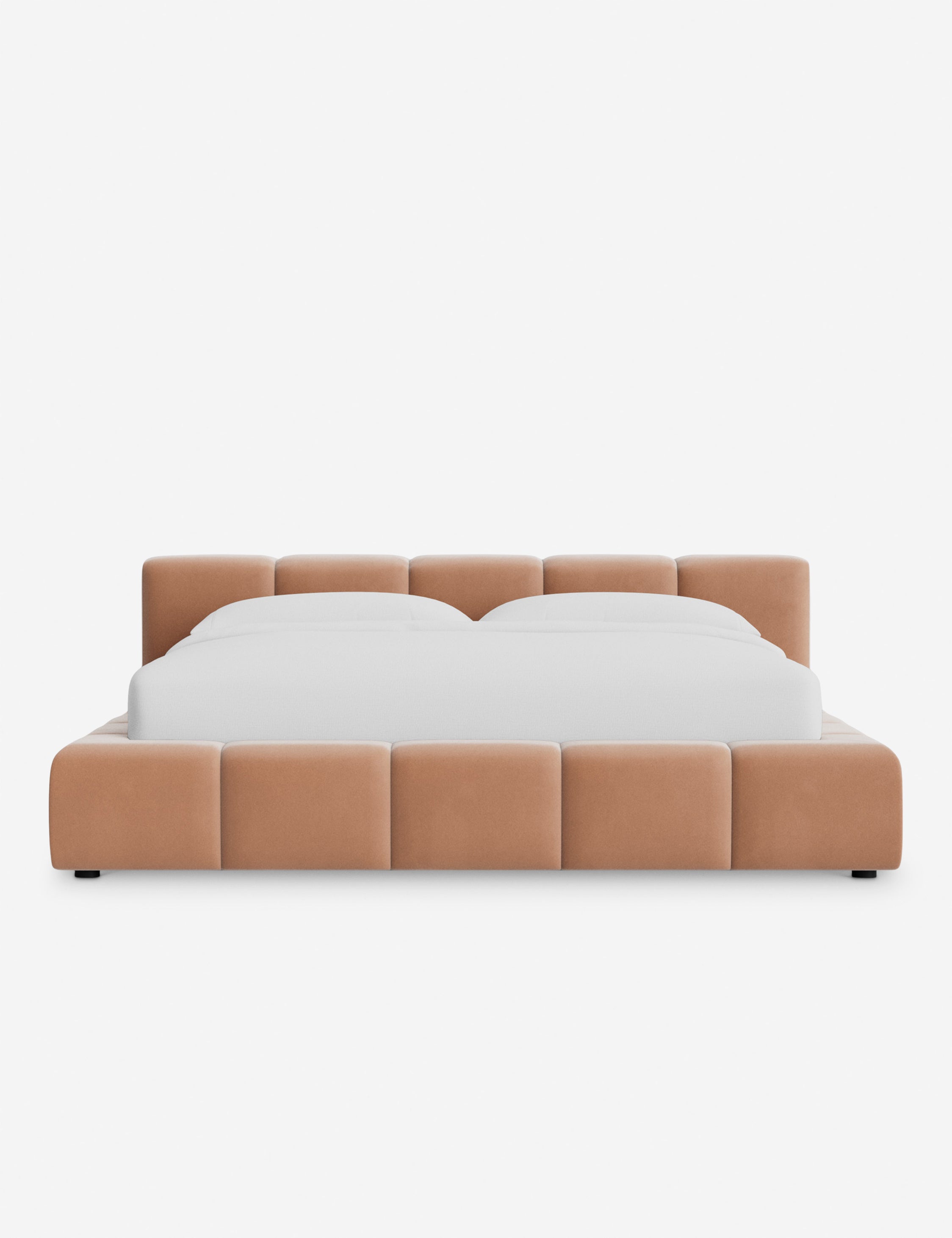 Cambry Platform Bed Frame - Modern Minimalist Wooden Bed with Headboard - Perfect for Bedroom, Guest Room & Small Spaces