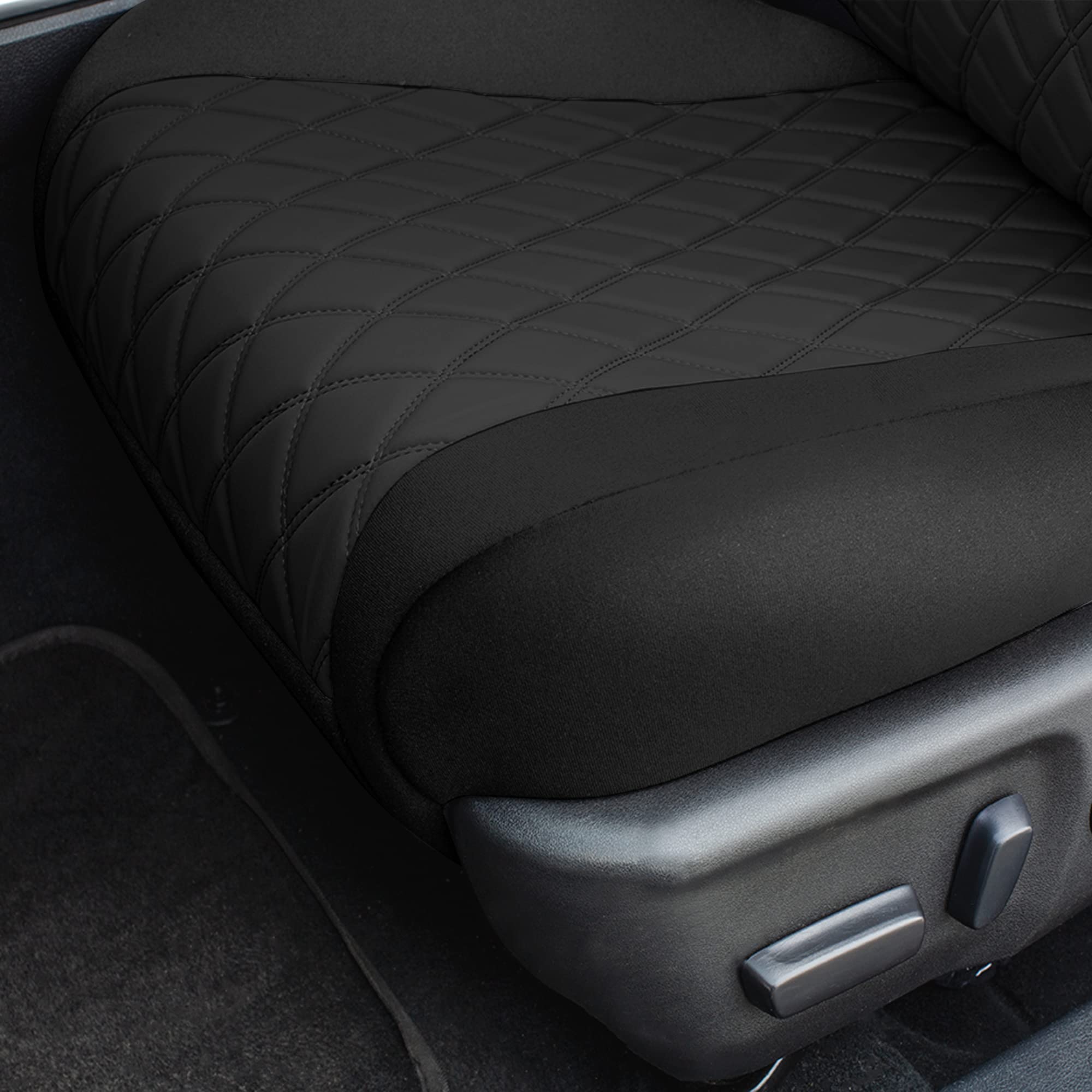 Premium Custom Fit Neoprene Seat Covers for Toyota Camry LE/SE/XSE/XLE (2012-2017) - Waterproof Black Front Seat Covers Set | Durable Interior Accessories | Perfect for Daily Commute, Road Trips & Car Protection
