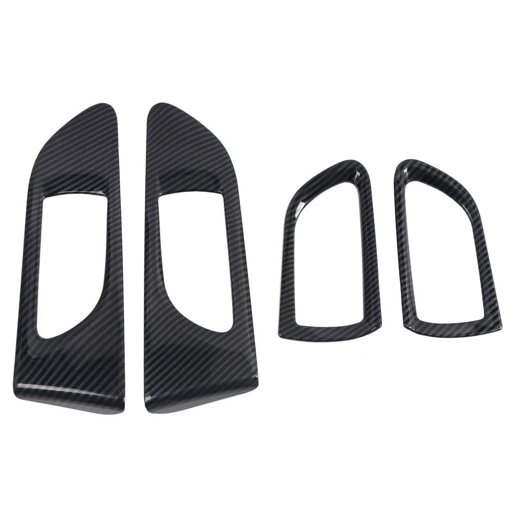 Subaru WRX/STi 2015-2021 Door Handle Covers - 4PCS ABS Plastic Carbon Fiber Trim for Driver & Passenger Side | Interior Car Accessories | Perfect for Protecting Handles & Enhancing Style
