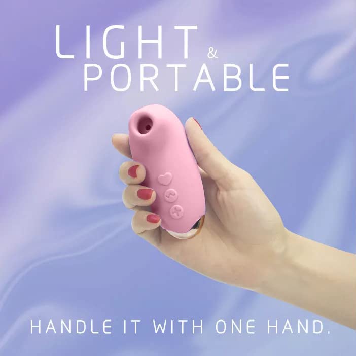 Premium Rose Air-Pulse Clit Sucking Vibrator - Waterproof Rechargeable Clitoral Stimulator with Non-Contact Pressure-Wave Technology - Perfect Valentine's Day Gift for Women & Couples - Enhance Intimacy in Bedroom, Travel & Romantic Nights