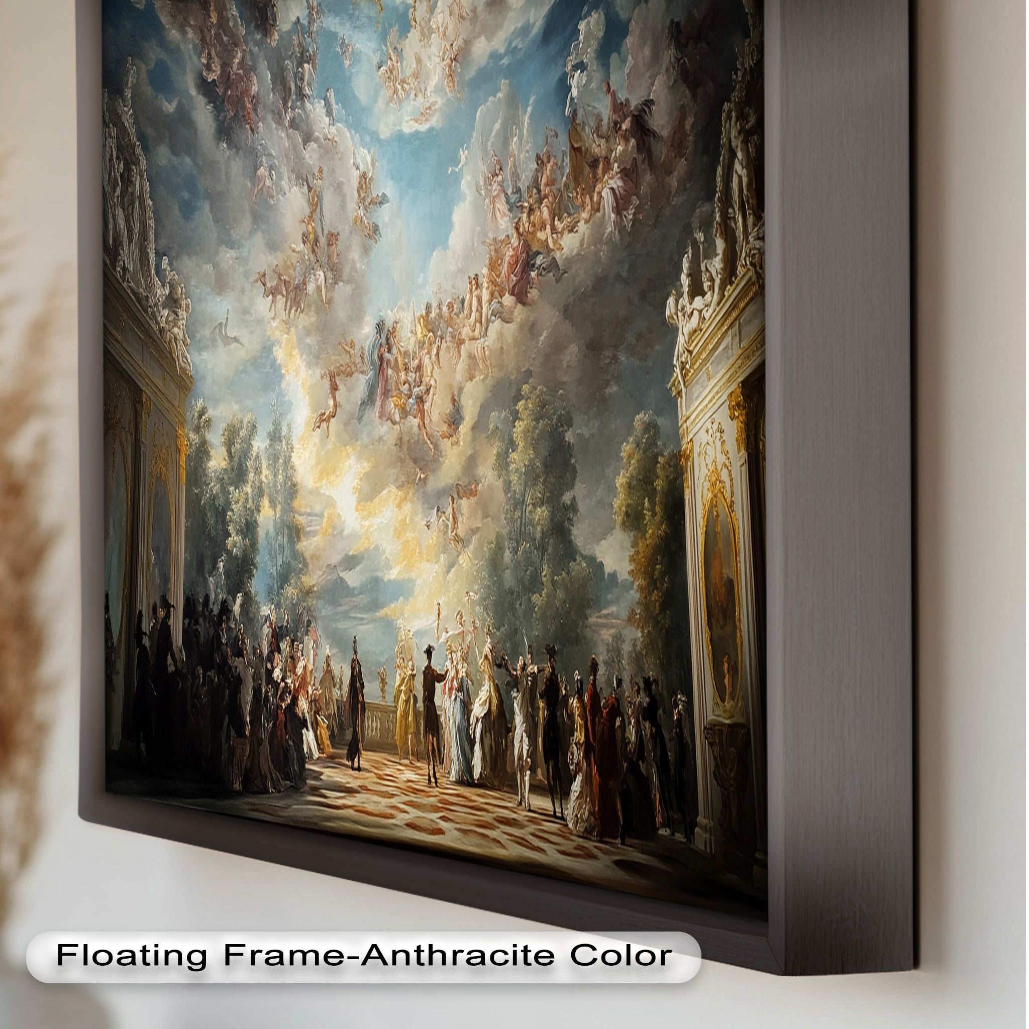 Baroque Heaven - Grand Ballroom Oil Painting | Classic Artwork for Home Decor, Office & Gallery | Perfect for Living Room, Dining Area & Wall Display