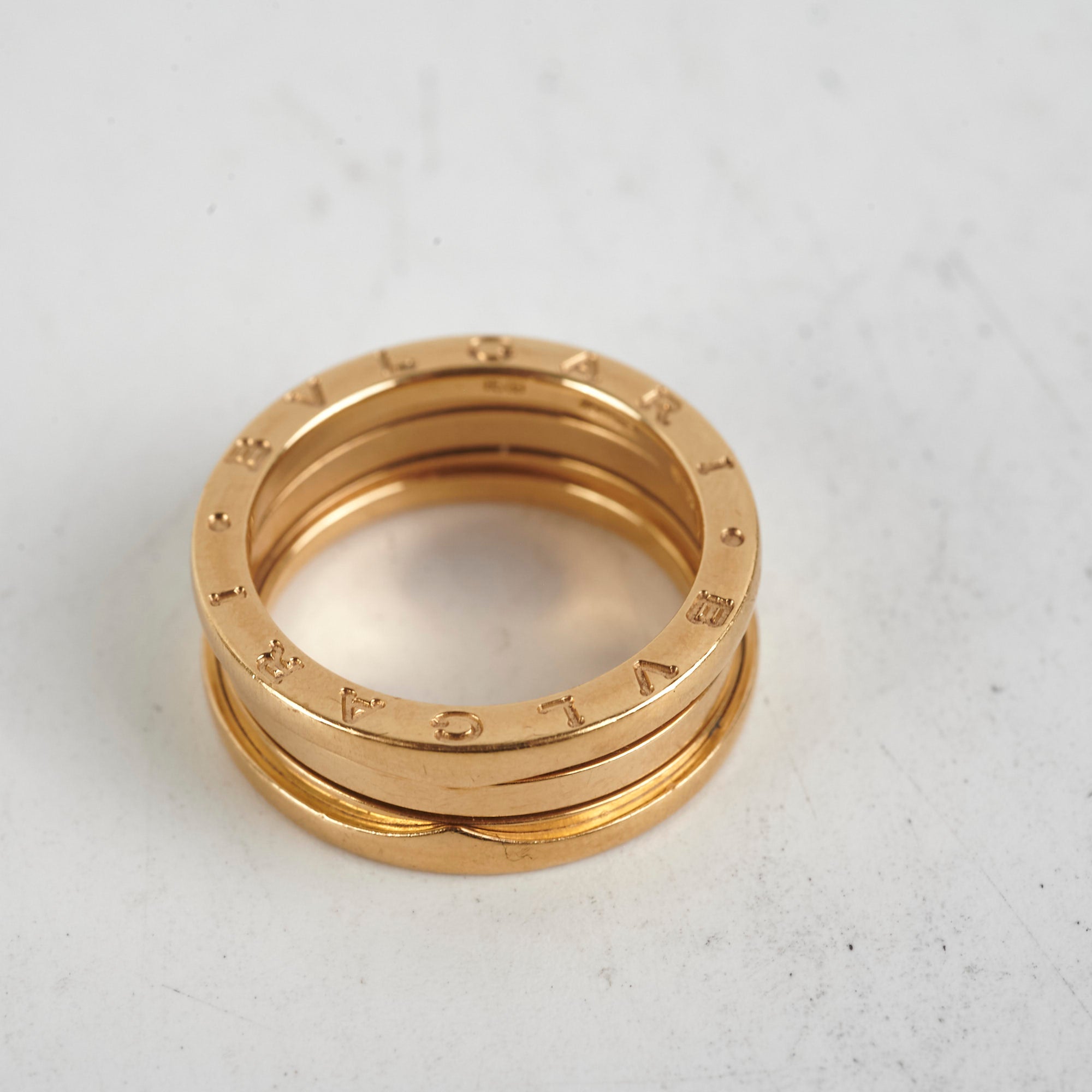 Bvlgari B Zero 1 Ring - 18K Yellow Gold Men's Size 57 (US 7.5) - Luxury Italian Jewelry for Gifts, Weddings & Special Occasions