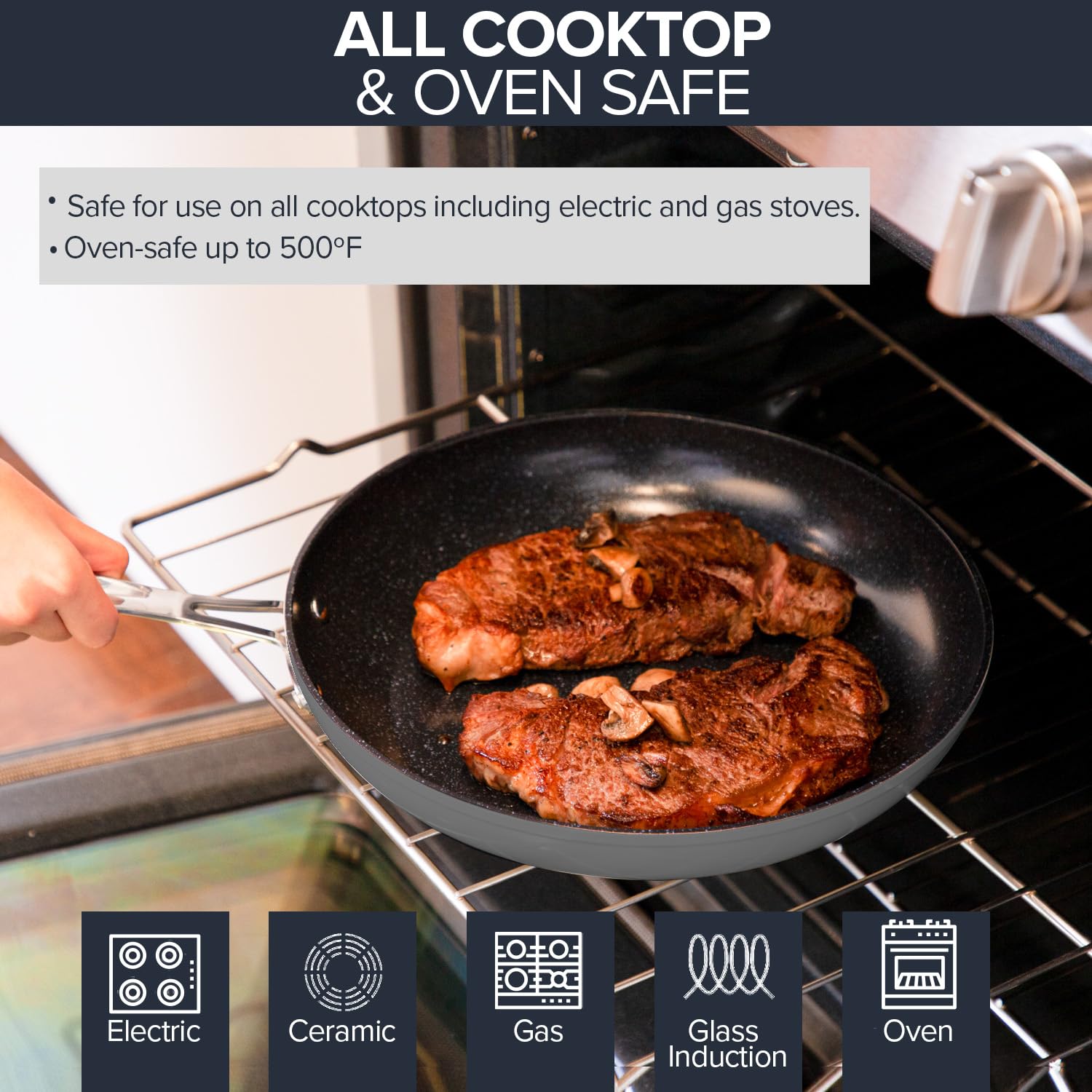 Nuwave 3-Piece Forged Lightweight Frying Pan Set (8