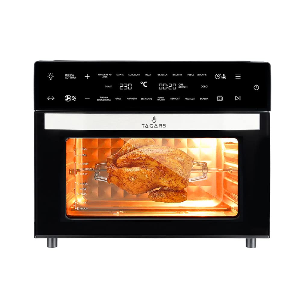 **30L XXL Digital Air Fryer with Rapid Heating System, 18 Cooking Presets, Adjustable Timer & Temperature - 1800W - Perfect for Healthy Frying, Baking, Roasting & Reheating**