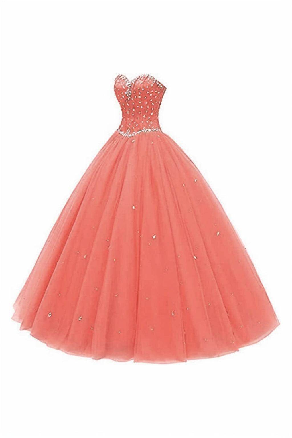 Elegant Princess Floor Length Tulle Prom Dress CS0425 - Perfect for Homecoming, Quinceañera & Formal Dances