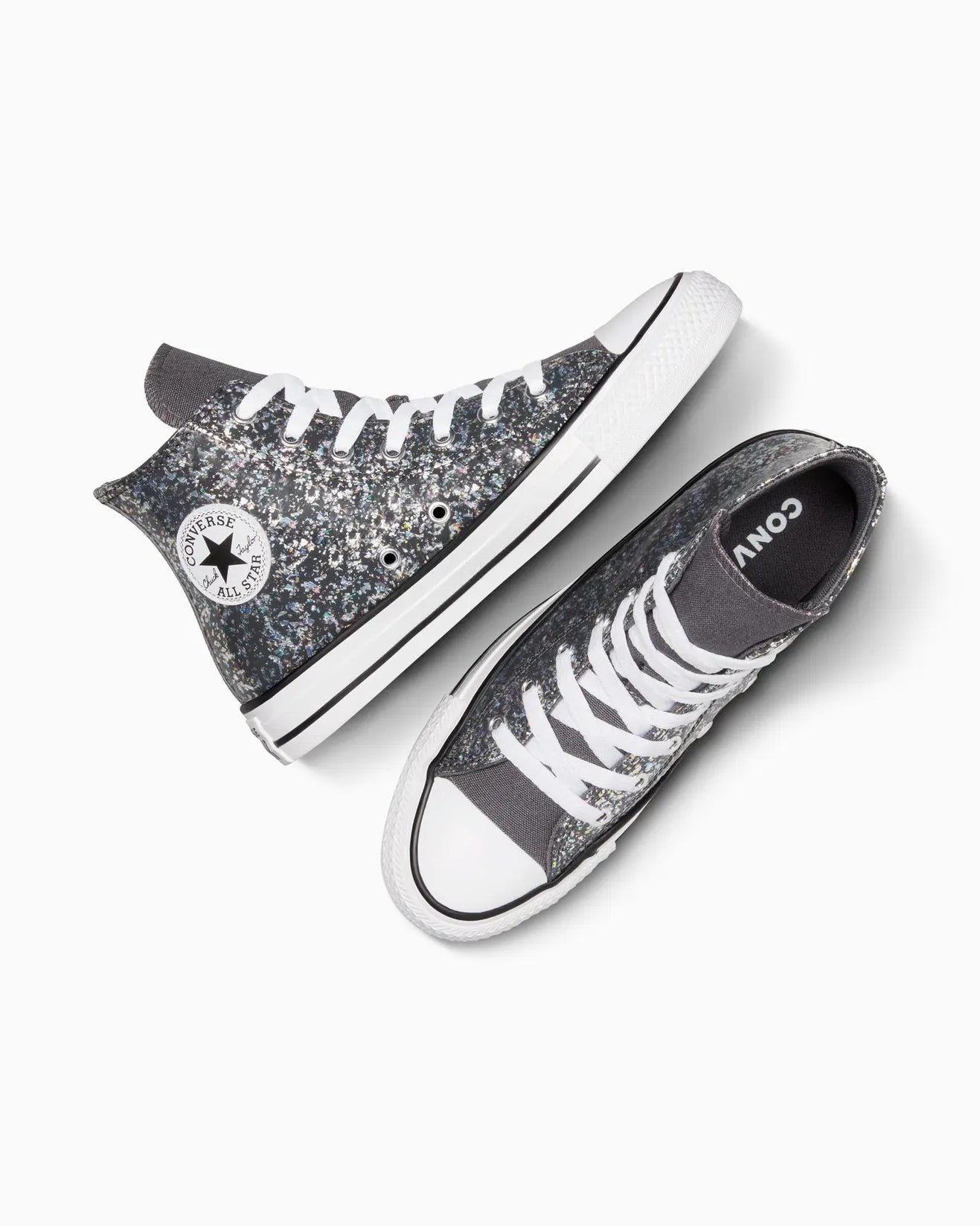 Converse Kids All Star Glitter Sneakers - Sparkly High-Top Shoes for Girls & Boys | Perfect for School, Parties & Everyday Wear