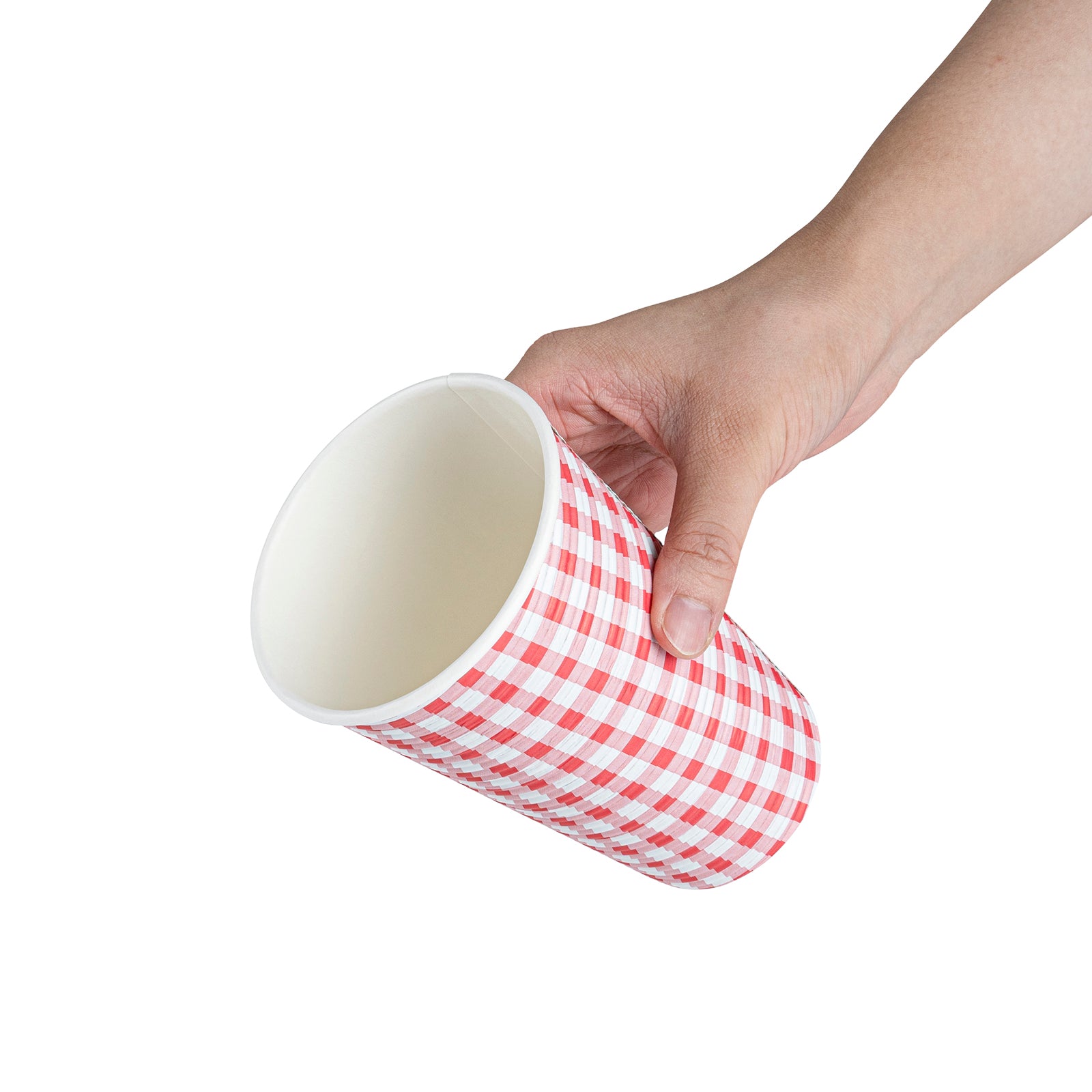 16 oz Spiral Wall Paper Coffee Cups - 25 Count Box (3.5