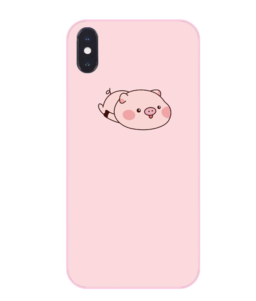 UnnFiko Cute Cartoon Pig Soft Silicone Phone Case for iPhone 7/iPhone 8 - Protective Cover for Girls & Women | Perfect Gift for Animal Lovers, Daily Use & School Accessories