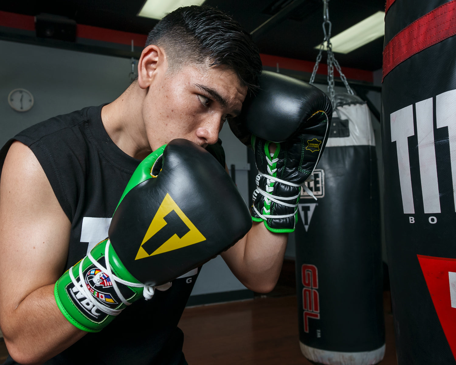 WBC by TITLE Boxing Sparring Gloves - Professional Training Gloves for Boxing, MMA & Kickboxing - Perfect for Gym Workouts & Martial Arts Training