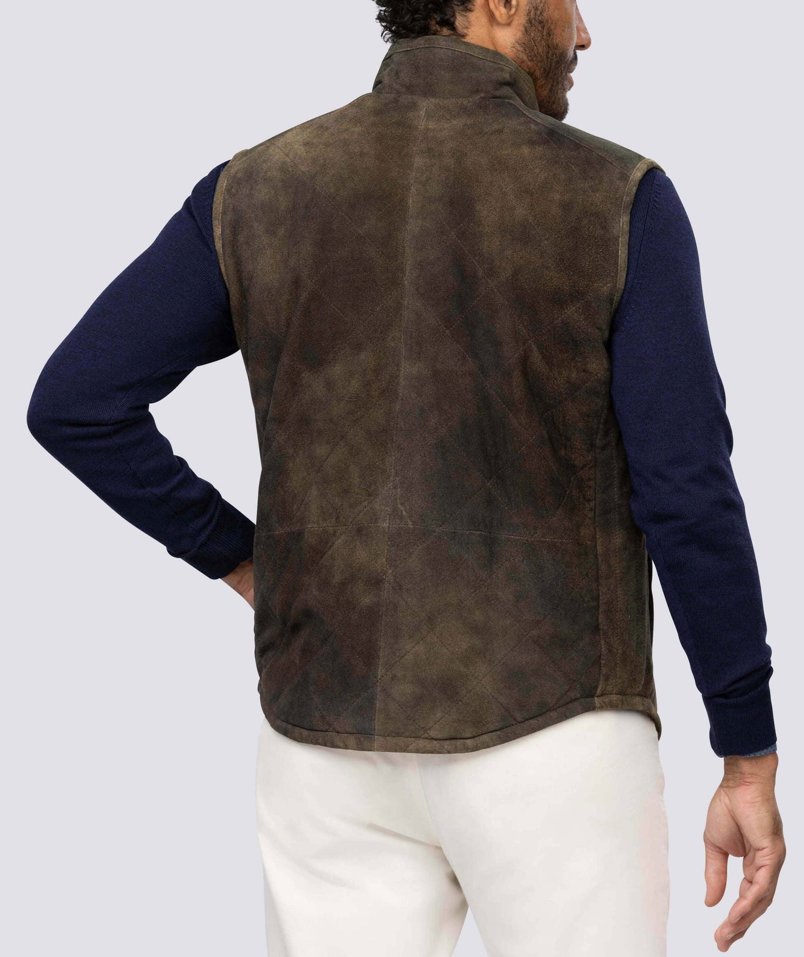 Men's Draper Suede Vest Jacket - Lightweight Casual Blazer for Fall & Winter - Perfect for Office, Date Night & Outdoor Activities