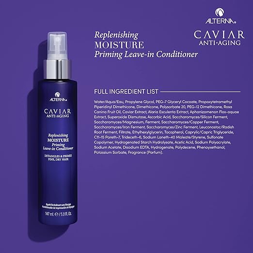 Alterna Caviar Anti-Aging Leave-In Conditioner for Dry, Damaged Hair - 5.0 oz Moisturizing Treatment with UV Protection - Perfect for Daily Hair Care & Salon-Quality Results at Home