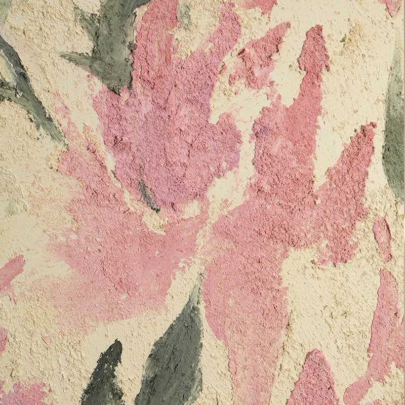 Hand Painted Peach Blossom Acrylic Flower Painting - Original Contemporary Wall Art for Home Decor, Living Room, Bedroom & Office